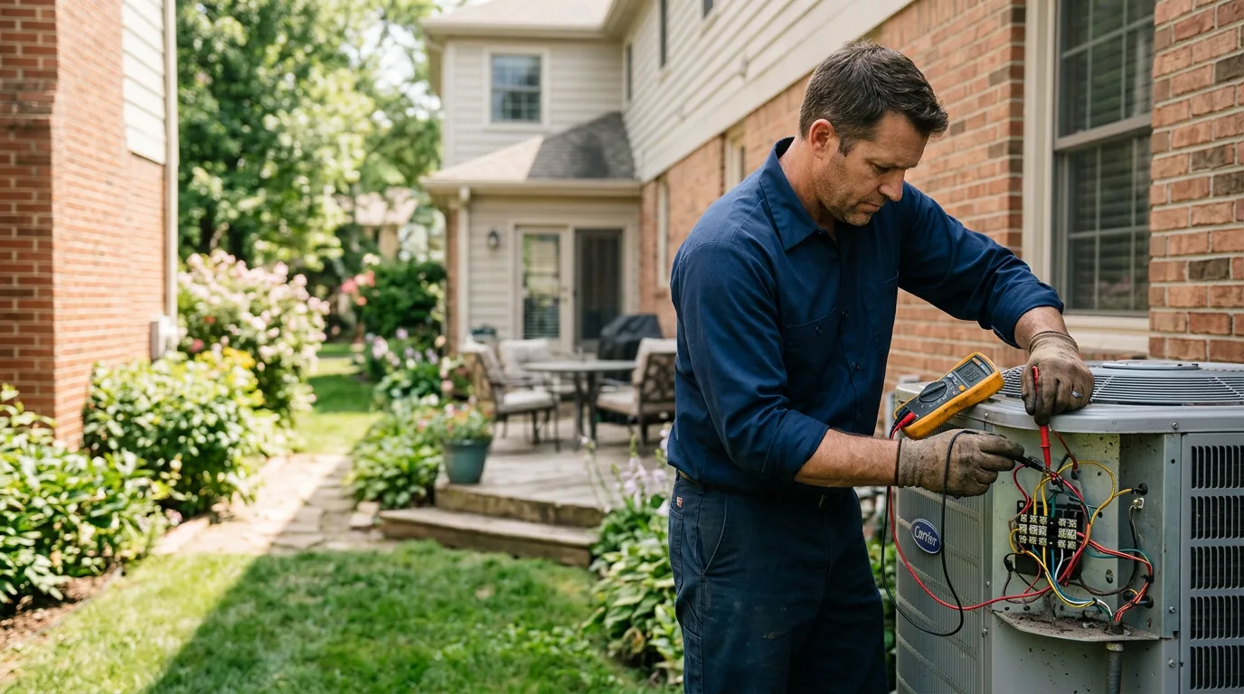 HVAC technician working near Williamsburg, KY